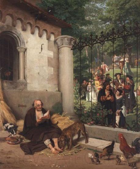 Eduard von Gebhardt Lazarus and the Rich Man Germany oil painting art